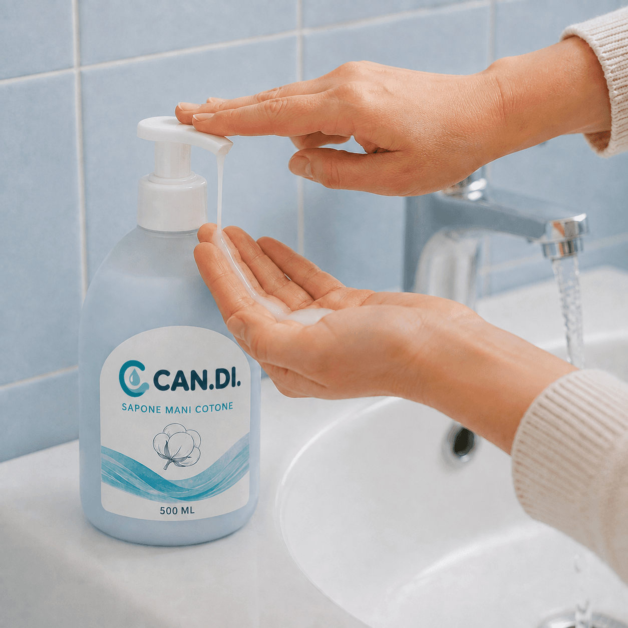 Sapone Mani Cotone 500 ml – miniatura 3